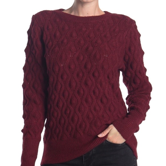 Sweet Romeo Red Popcorn Sweater - Picture 1 of 6